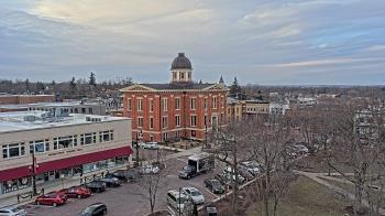 Weather camera view of City of Woodstock.