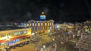 Weather camera view of City of Woodstock.