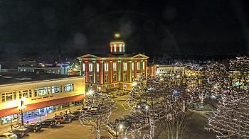 Weather camera view of City of Woodstock.