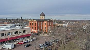 Weather camera view of City of Woodstock.