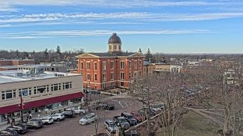 Weather camera view of City of Woodstock.