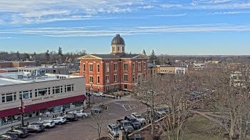 Weather camera view of City of Woodstock.