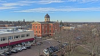 Weather camera view of City of Woodstock.