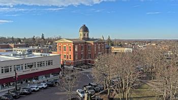 Weather camera view of City of Woodstock.