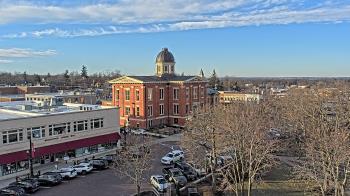 Weather camera view of City of Woodstock.