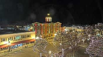 Weather camera view of City of Woodstock.