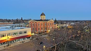 Weather camera view of City of Woodstock.