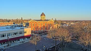 Weather camera view of City of Woodstock.