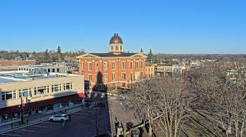 Weather camera view of City of Woodstock.
