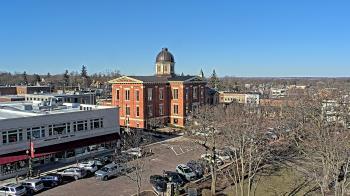 Weather camera view of City of Woodstock.