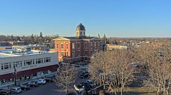 Weather camera view of City of Woodstock.
