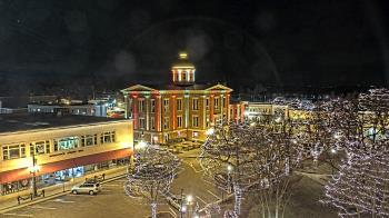 Weather camera view of City of Woodstock.