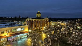 Weather camera view of City of Woodstock.