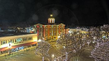 Weather camera view of City of Woodstock.