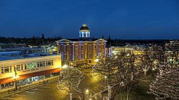 Weather camera view of City of Woodstock.