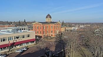 Weather camera view of City of Woodstock.