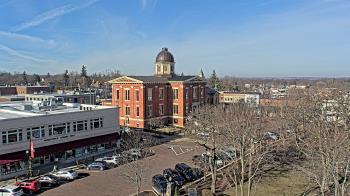 Weather camera view of City of Woodstock.