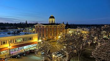 Weather camera view of City of Woodstock.