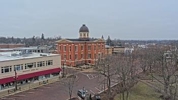 Weather camera view of City of Woodstock.