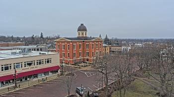 Weather camera view of City of Woodstock.