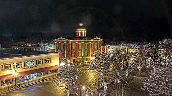 Weather camera view of City of Woodstock.