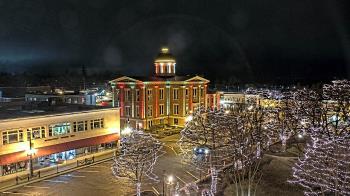 Weather camera view of City of Woodstock.