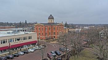 Weather camera view of City of Woodstock.