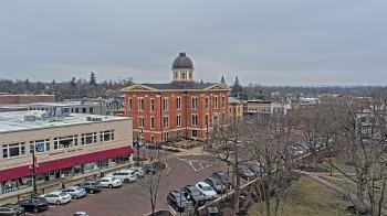 Weather camera view of City of Woodstock.