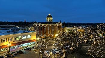 Weather camera view of City of Woodstock.