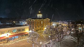 Weather camera view of City of Woodstock.