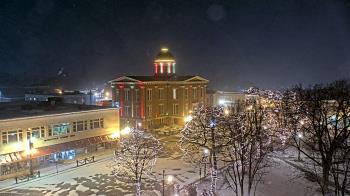 Weather camera view of City of Woodstock.