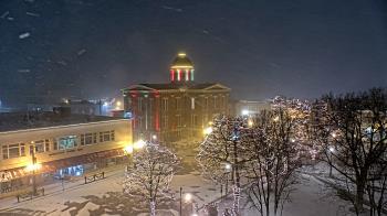 Weather camera view of City of Woodstock.