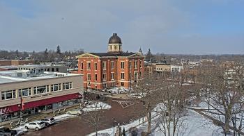 Weather camera view of City of Woodstock.