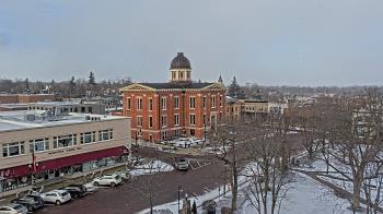 Weather camera view of City of Woodstock.