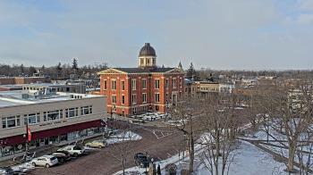 Weather camera view of City of Woodstock.