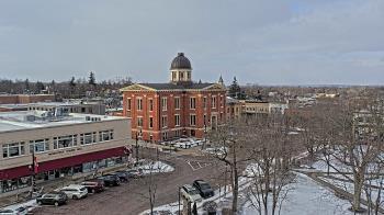 Weather camera view of City of Woodstock.