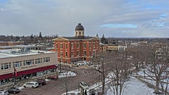 Weather camera view of City of Woodstock.