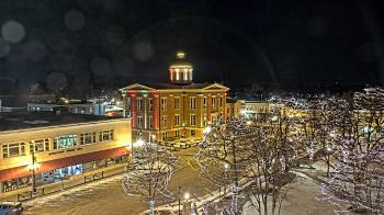 Weather camera view of City of Woodstock.