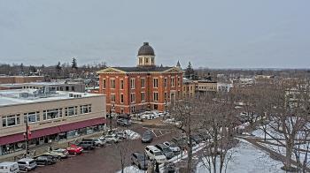 Weather camera view of City of Woodstock.