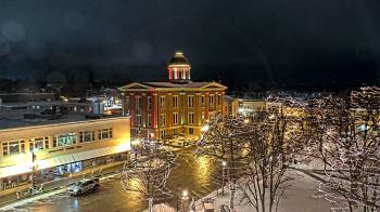 Weather camera view of City of Woodstock.