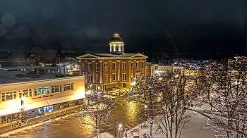 Weather camera view of City of Woodstock.