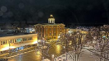 Weather camera view of City of Woodstock.