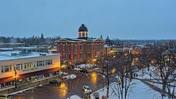 Weather camera view of City of Woodstock.