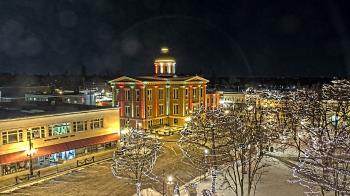 Weather camera view of City of Woodstock.