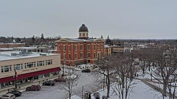Weather camera view of City of Woodstock.