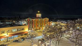 Weather camera view of City of Woodstock.