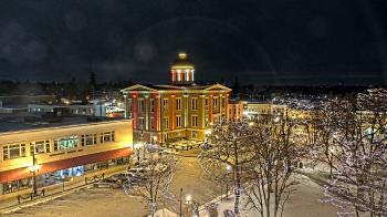 Weather camera view of City of Woodstock.