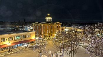Weather camera view of City of Woodstock.