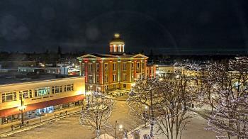 Weather camera view of City of Woodstock.