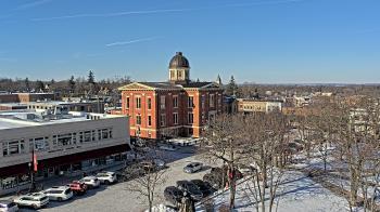 Weather camera view of City of Woodstock.